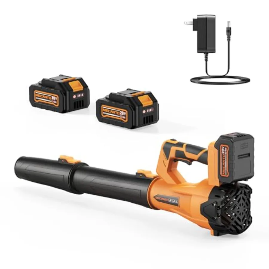 

Leaf Blower Cordless 650 CFM/170 MPH 6-Speed Levels with 2 X 4.0Ah Battery Handheld Leaf Blower Electric Blowers for Lawn Care