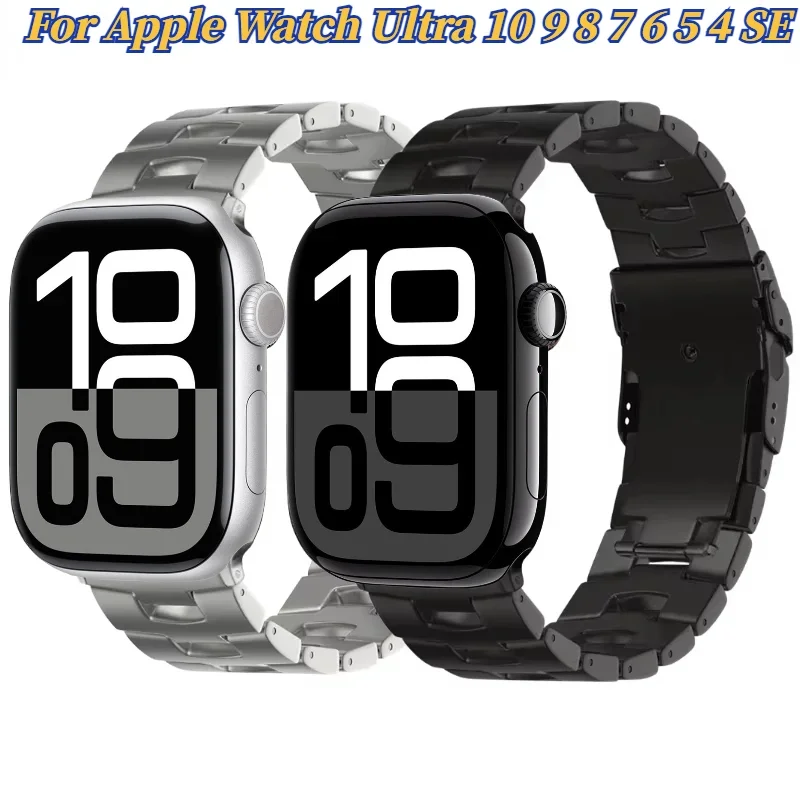 apple-watch-ultra-10-9-8-7-6-5-4-se、iwatch-49mm-46mm-45mm-41mm-44mm-40mm-42mm対応-oracleチタンメタルストラップ-ブレスレット