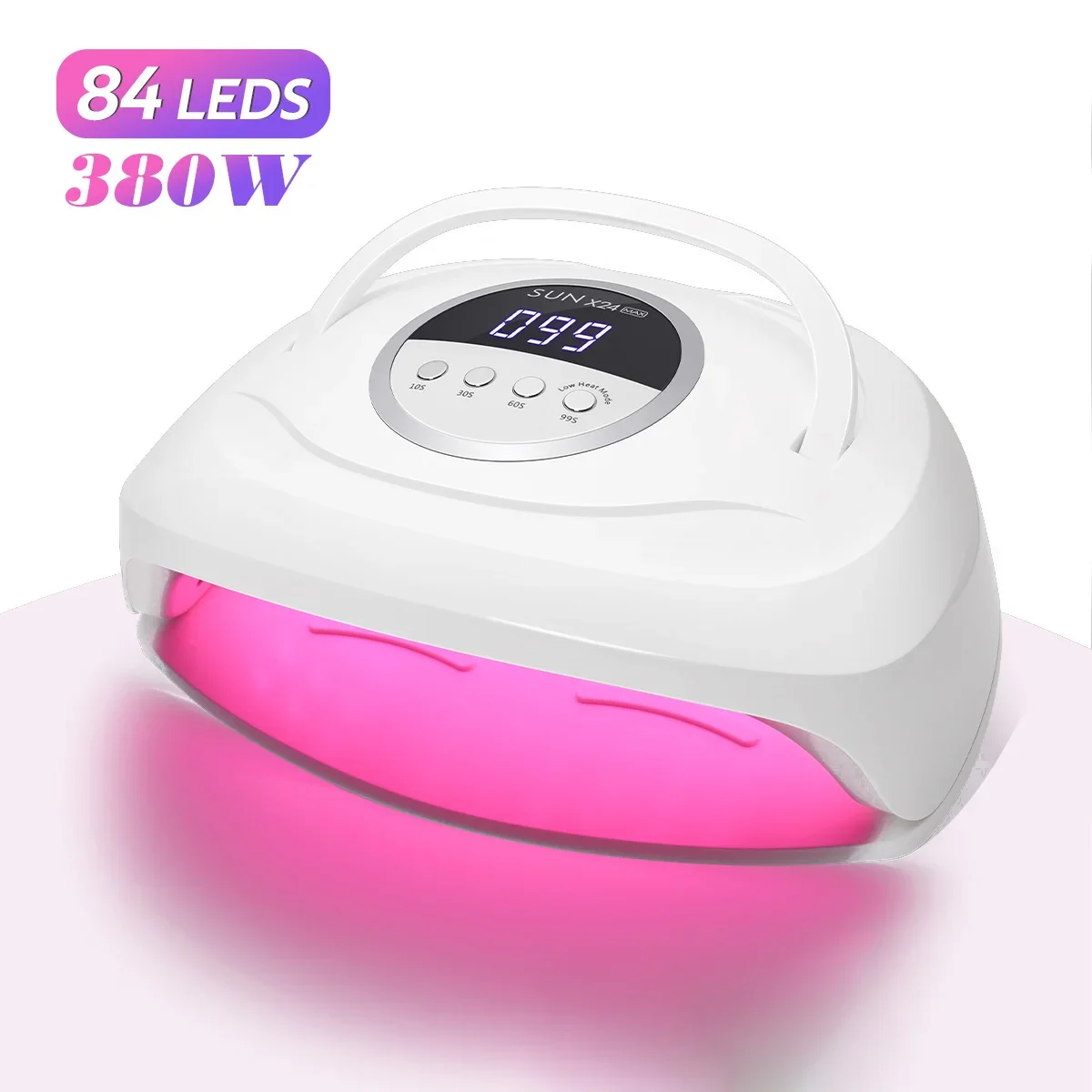 380W UV LED Lamp for Nail  84 LEDs Nail Dryer with Auto Sensor Quick-drying Manicure Lamp for Curing Nail Polish Nail Art Tools