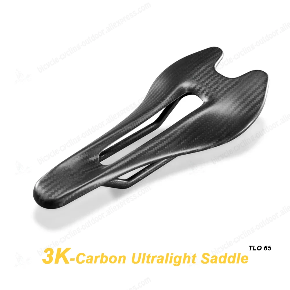 

Bicycle Saddle Road MTB Bike 3K Carbon Fiber Super Ultra Light 75 Gram Saddle TLO 65 Front Seat Cushion Full Carbon