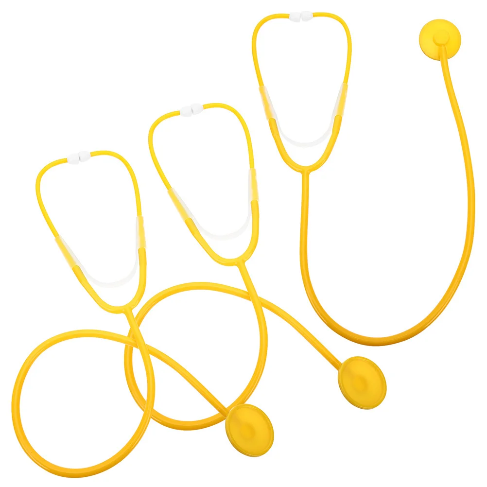 Kit de estetoscopio médico para niños pequeños y niños, herramienta de aprendizaje para juego de imitación, recuerdos de fiesta temática hospitalaria, Idea de regalo, 3 uds.