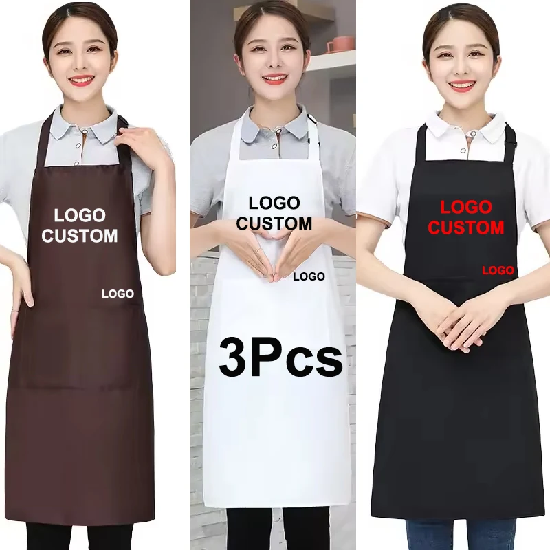 

Hair Stylist Apron With 2 Pockets Custom Logo Salon Aprons For Hairdresser Baber Chef Apron Cosmetologist Apron Washable 3Pcs