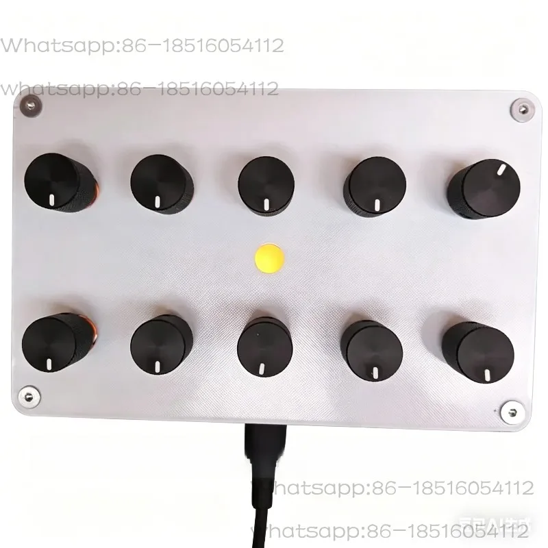 Music host software MIDI controller, 10 knobs, custom CC information, volume automation, USB-C interface