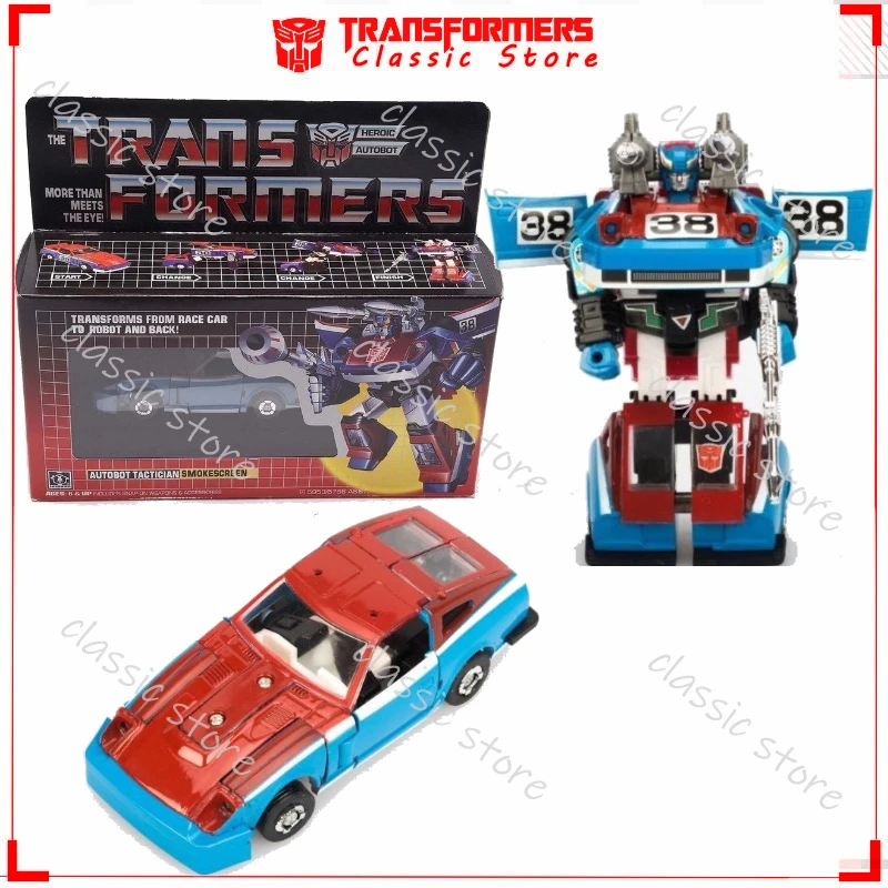 

In Stock Classic Transformers Toys G1 Reissue KO Edition Smokescreen Cybertron Autobots Action Figures Collectible Gifts