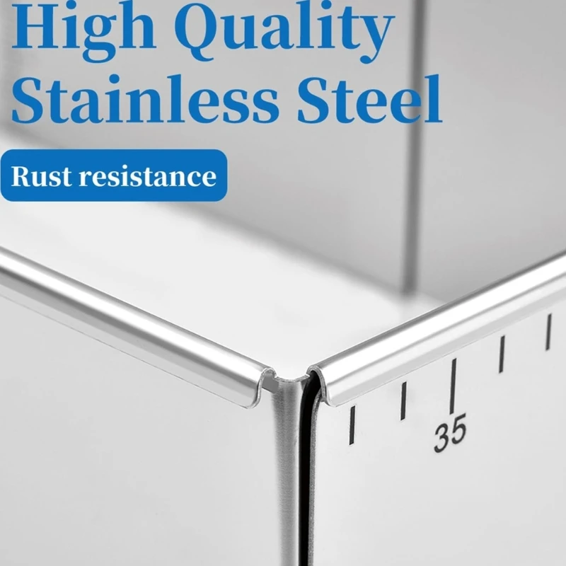 Innovative Adjustable Dessert Rings Even Heat Distribution Stainless Steel Mould HX6C
