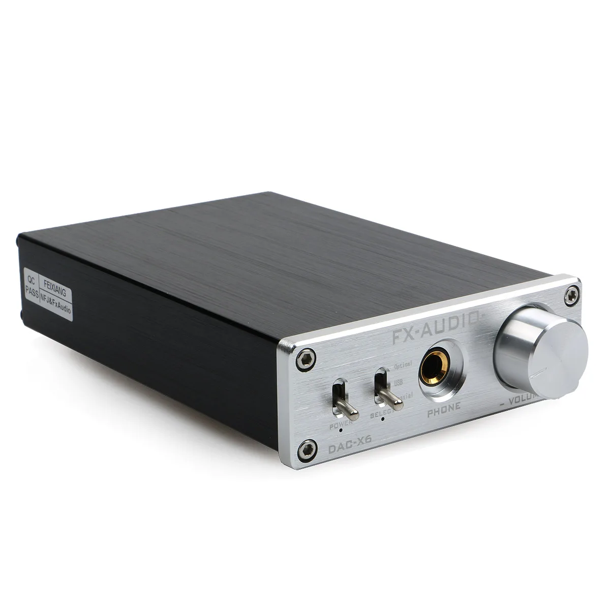 FX-AUDIO DAC-X6 HIFI Headphone amplifier DAC TPA6120A2 LM4562N Digital Audio Decoder USB/Coaxial/Optical IN RCA out preamplifier