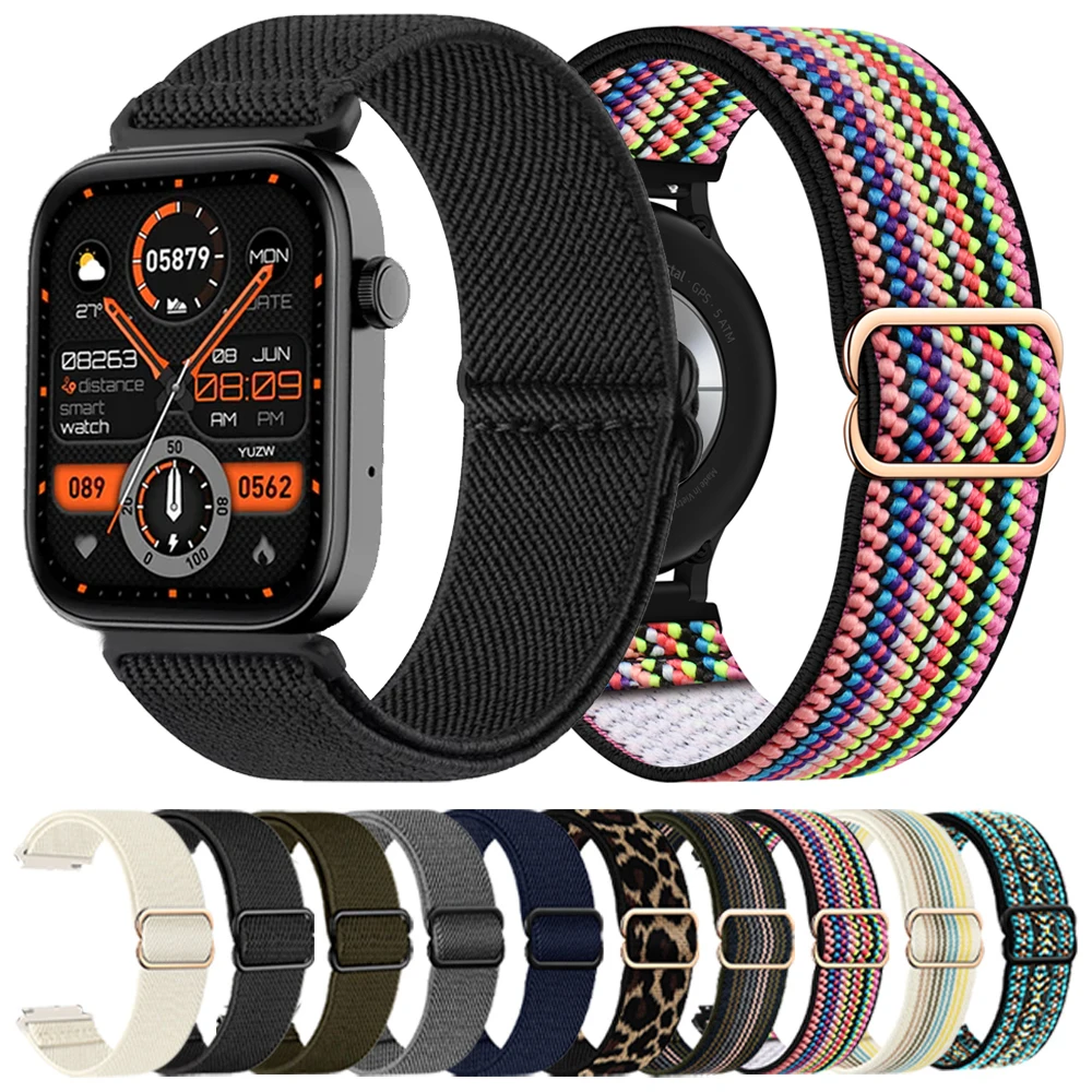 20mm 22mm Watch Band For COLMI P71 P81 Strap Wristband For COLMI C81/C8 Max/C60//M42/V68/P73/P76/I28 Ultra Sports Nylon Bracelet