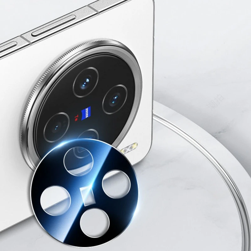 비보 X300 프로 x300용 3D 카메라 렌즈 커버 케이스, 뒷면 강화유리 카메라 보호 렌즈 링 필름 (비보 X300Pro X 300)