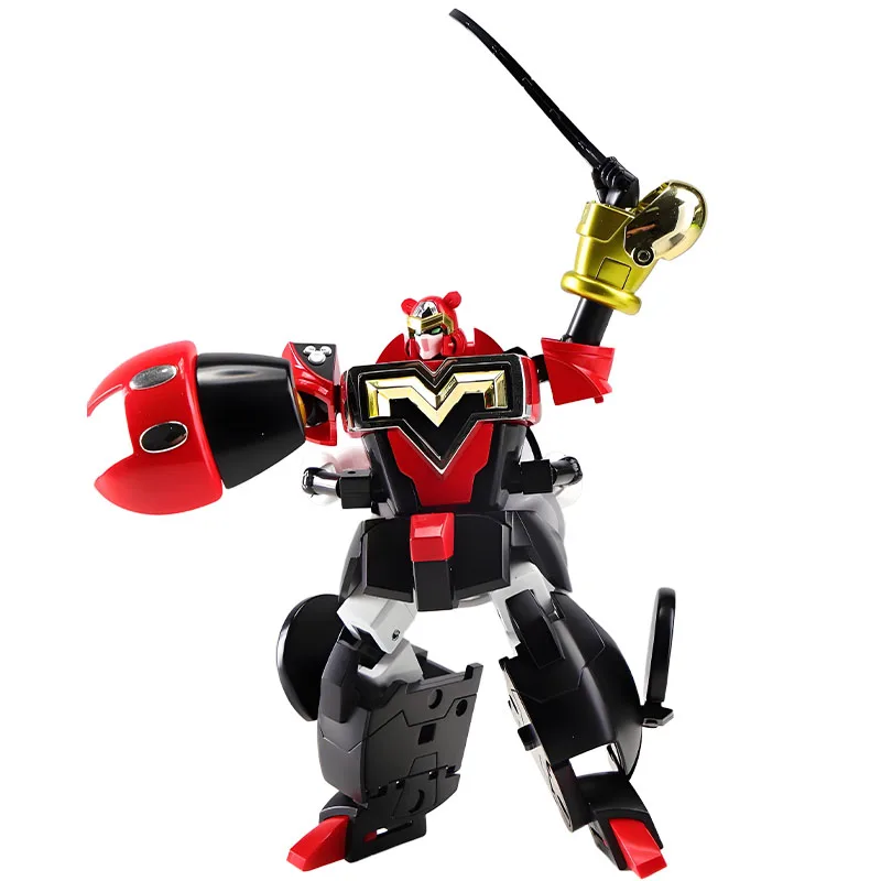 バンダイオリジナル超合金超変形ミッキーマウスアニメフィギュアおもちゃ男の子のためのクリスマスギフトグッズモデル装飾品