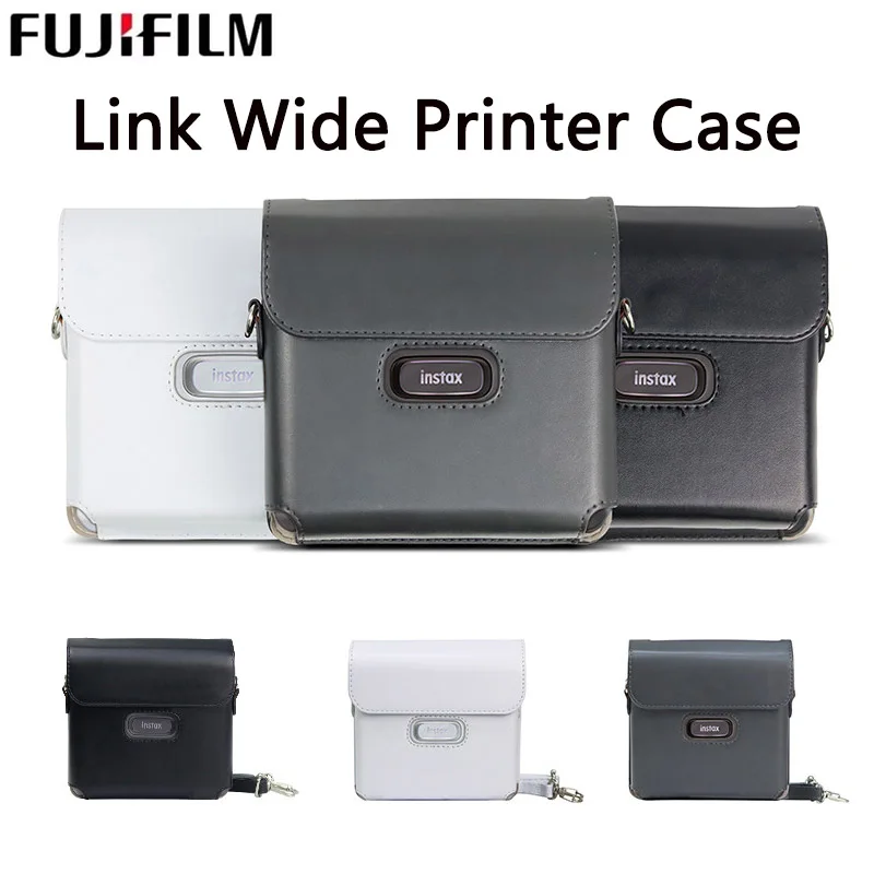 Чехол из искусственной кожи с кристаллами для Fujifilm Instax Link, широкий чехол для принтера, пленочный чехол для камеры с плечевым ремнем, винтажная сумка для камеры