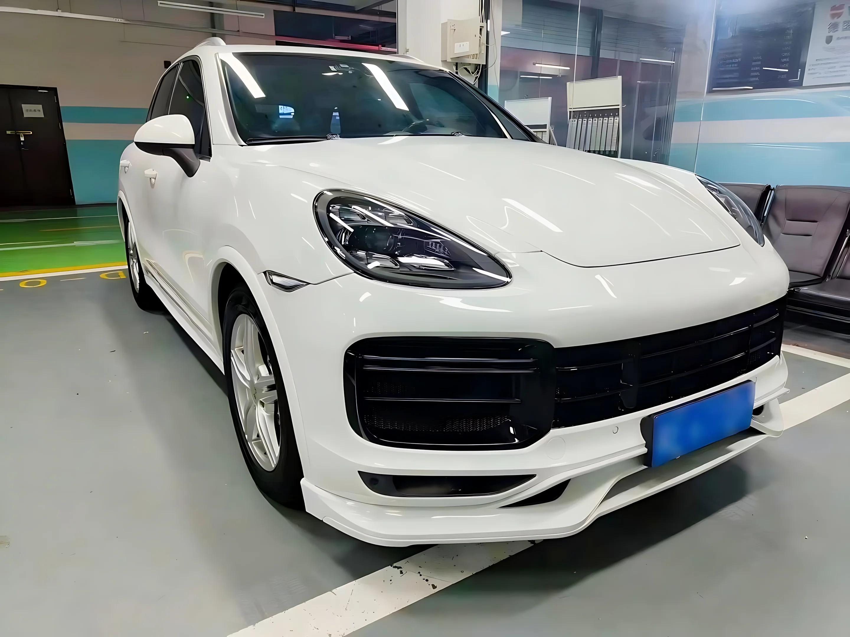 Para 2011-2014 958,1 kit de carrocería mejorado de conversión de coche nuevo parachoques delantero Turbo 9YA con cortes de luz antiniebla