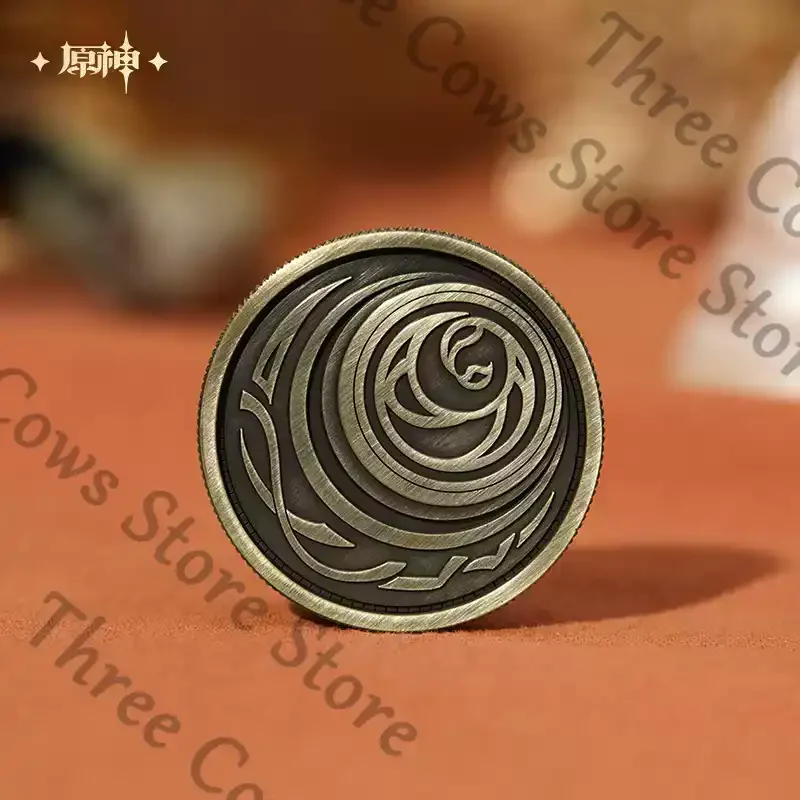 

Официальное аниме Genshin Impact Kyryll Chudomirovich Flins Косплей Мультфильм Decision Монета Хэллоуин Аксессуар Опора Ожерелье Подарок