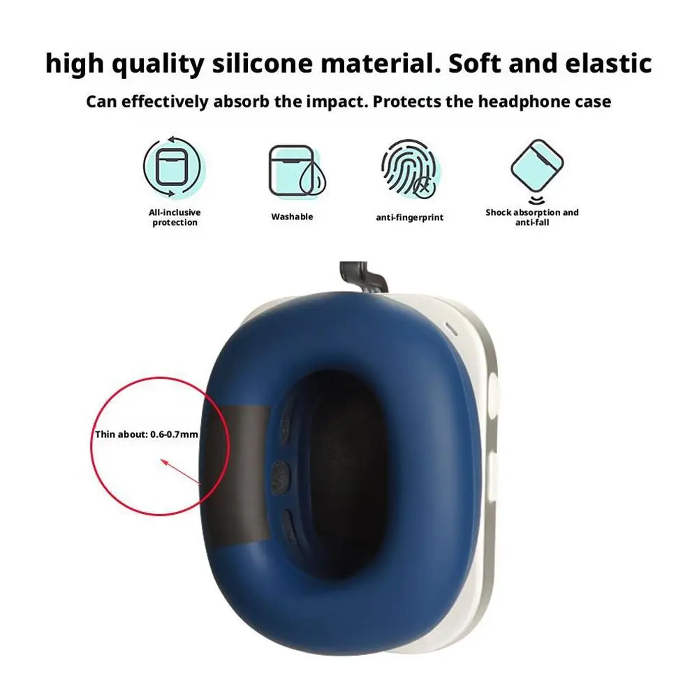 Almohadillas de repuesto para los oídos, carcasa y funda para diadema para auriculares NOTHING, almohadillas suaves para los oídos