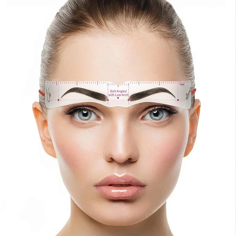 2026New Women Reusable DIY Eye Brow Drawing Guide Styling Shaping Grooming Template Card Eyebrow Stencil Set  Easy Make Up Tools