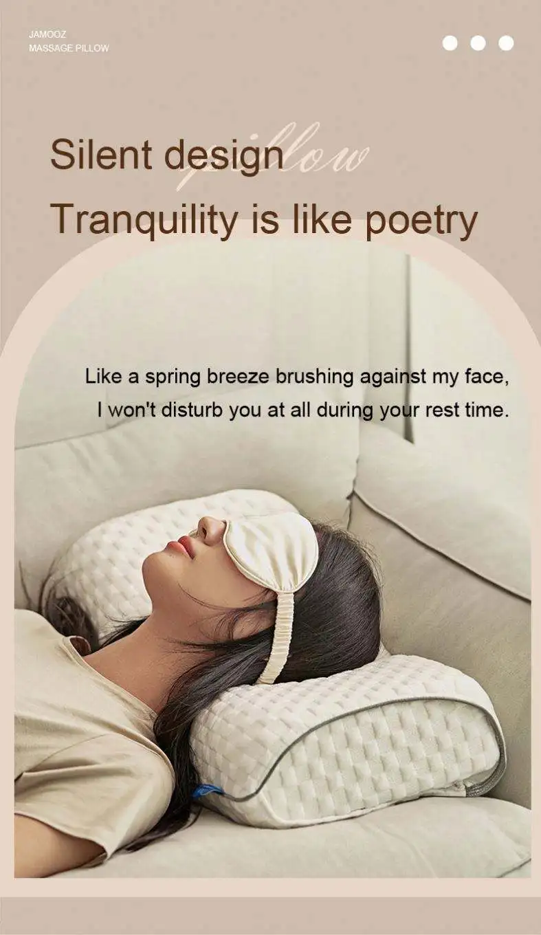 وسادة تدليك عنق الرحم مريحة لدعم الرقبة من إسفنج الذاكرة للمكتب المنزلي والسفر #4