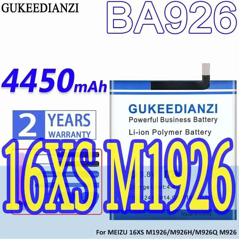 

Аккумулятор высокой емкости для мобильного телефона Meizu 16XS M1926 M926H M926Q M926 4450 мАч BA926