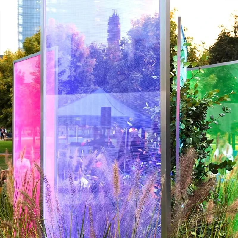 Outdoor Decoration Festive Custom Light Emitting Diodes Mirror Lights Dazzling Square Park Art Installation