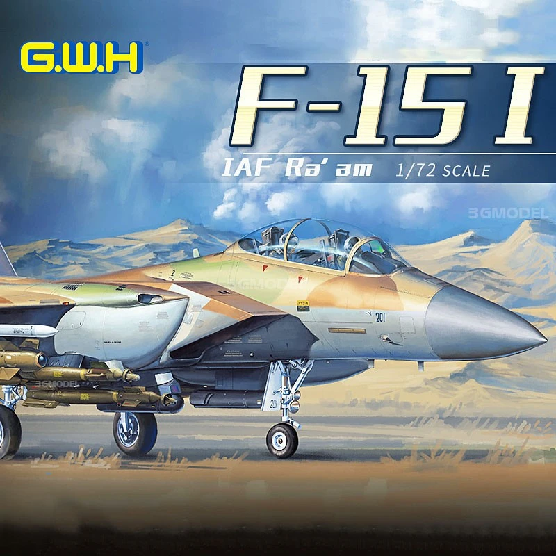 

Great Wall model hobby assembly aircraft kit L7202 Israel air force F-15I attack Eagle fighter 1/72