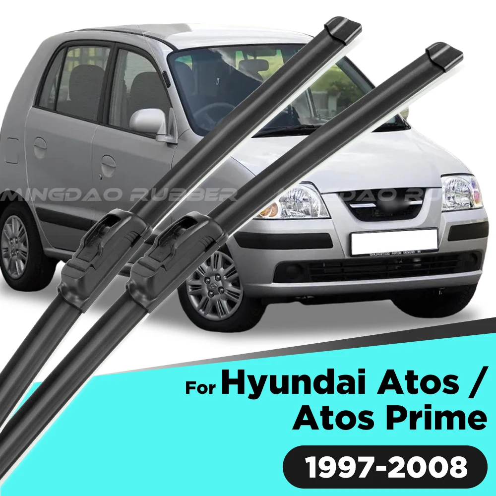 Para Hyundai Atos / Atos Prime 1997-2008 1998 1999 2000 2001 limpiaparabrisas limpiaparabrisas delantero cepillo de ventana 20 "+ 16"