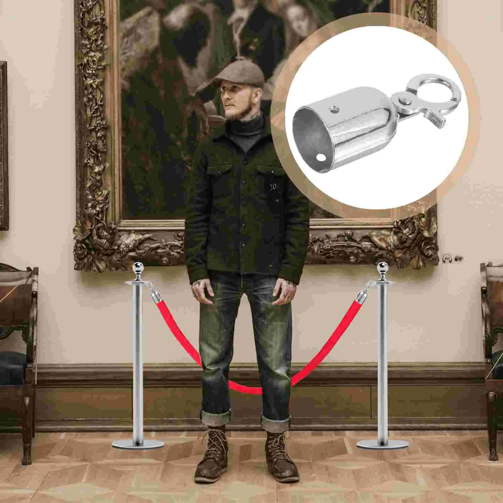 Corda End Stop Stopper, Termina do cabo, Cerca Decking Acessórios Cap com Gancho, Snap Metal Lock