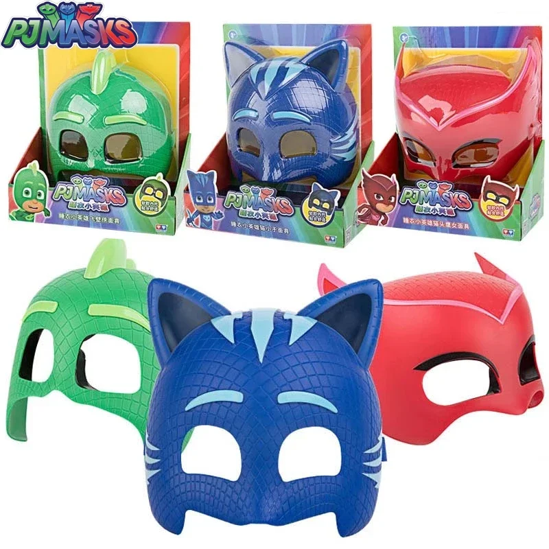 PJ Masks Wristband Party Mask Cartoon Anime PVC Material for Birthday Gift Boys and Girls Halloween Cosplay Costumes Gift