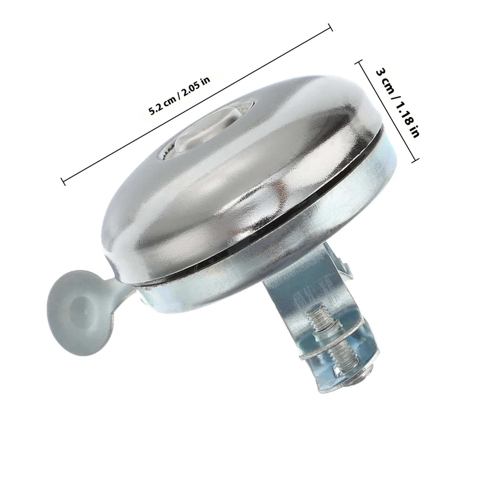 جرس الدراجة الرجعية خمر 52 مللي متر معدن بصوت عال قارع الأجراس المقود القرن ل كروزر جبل دراجات أطفال دائم الحديد واضح #5