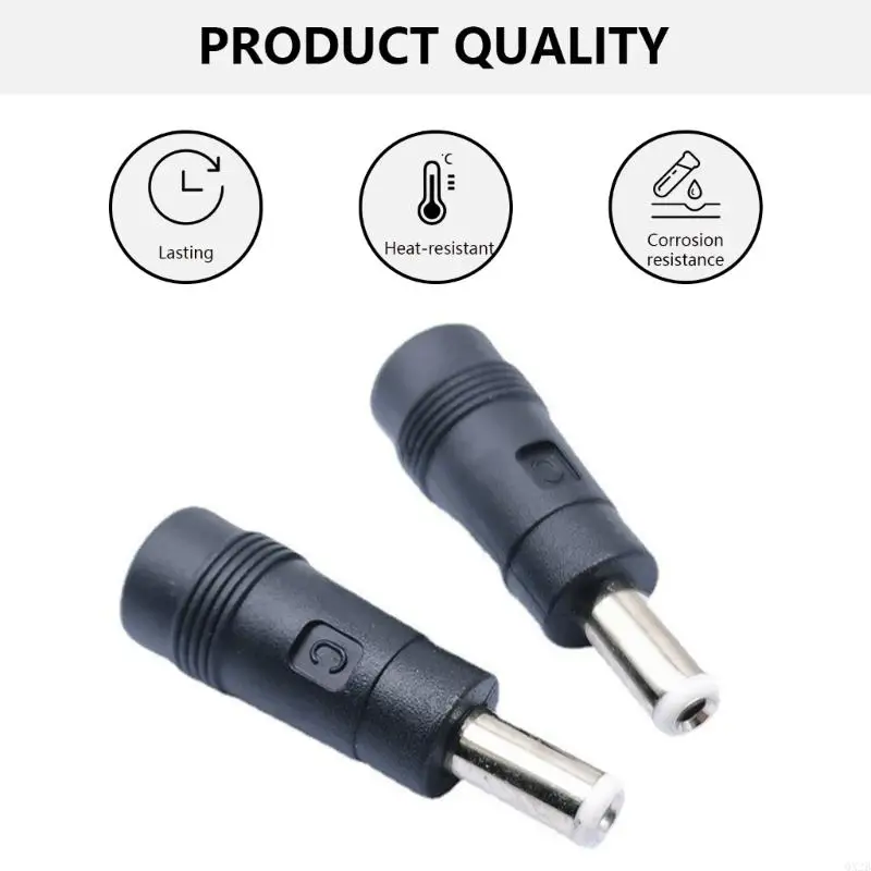 Qx2B czarny adapter ładujący zasilacz adapter DC5521 do głowicy konwersji DC5525