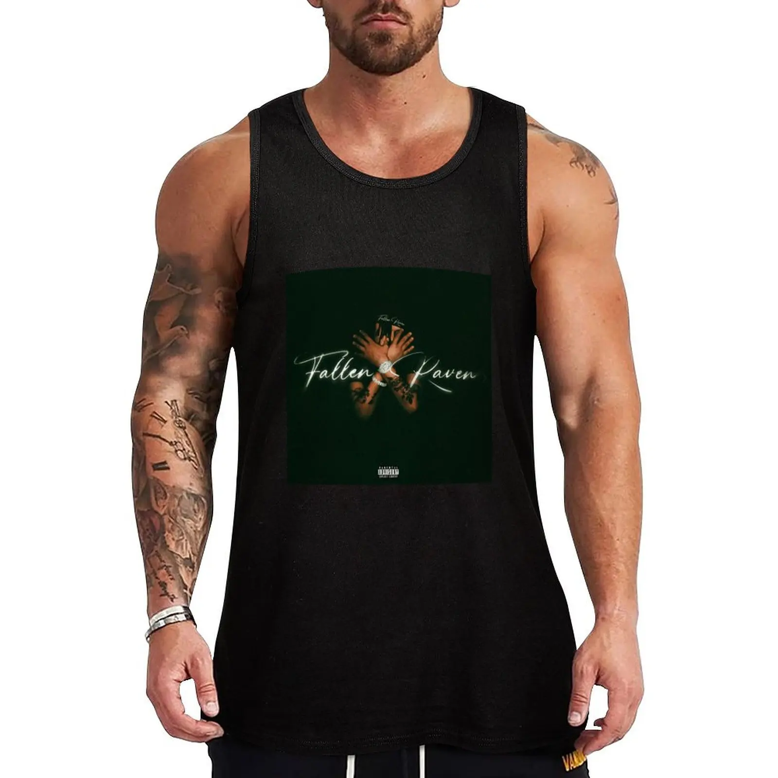 

Summrs Fallen Raven Album Cover Tank Top gym shirt man plain t-shirt summer 2024 bodybuilding man