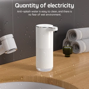 (Hq) sabunluk, otomatik banyo aksesuarları sıvı sabunluk, otomatik 360ml TİP-C, beyaz, 4 seviyeli sabunluk köpüğü 8 benzeri en çok satan makine-no 2