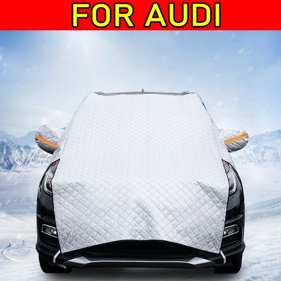 

For Audi A6 2000 - 2024 1pc Pack Automobile Extended Anti-freeze Car Snow Cover, Windshield & Hood Snow, Frost & Sun