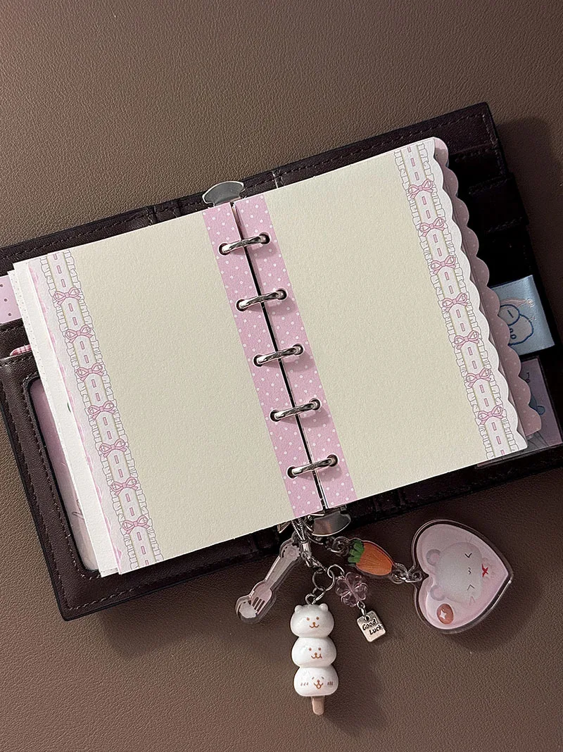 20 Sheets Lace Design M5 A7 Loose Leaf Refills Note Paper Korean Cute Planner Accessories Insert Pages for DIY Journal Scrapbook