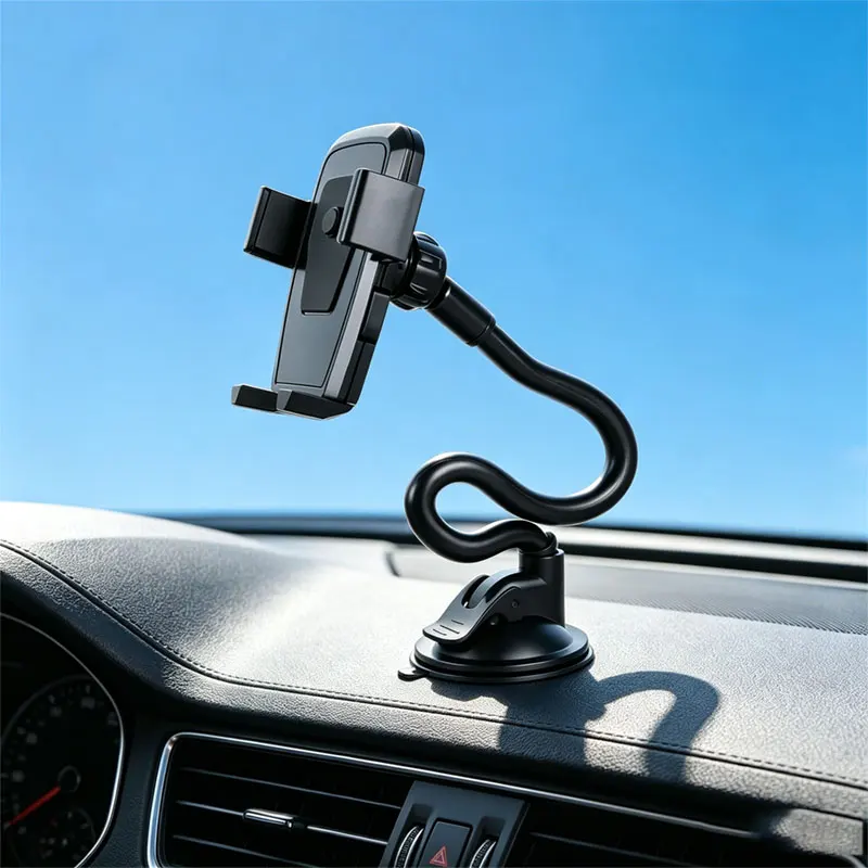 360 Rotate Sucker Car Phone Holder Stand Anti Slip Flexible Mount Phone Holder for iPhone Samsung Xiaomi Bracket Car Accessories