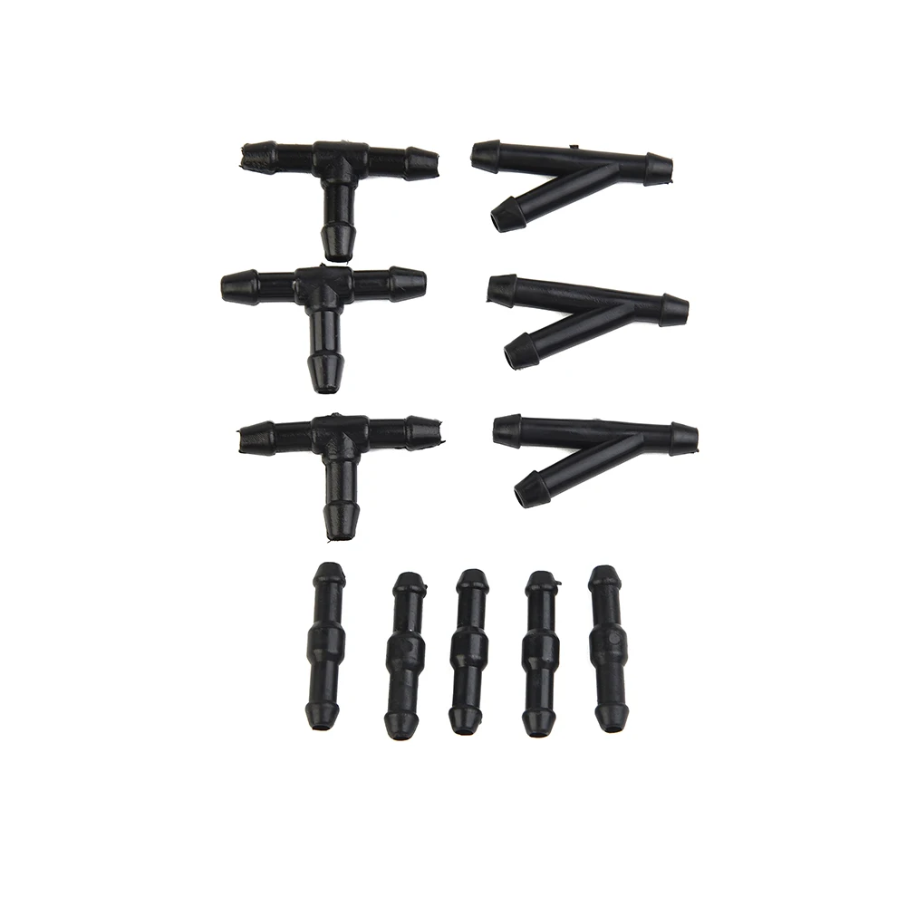 Car Windshield Washer Hose With Connector Kit T-Piece Tube Pipe Splitter Connector Universal Nozzle Hose Tube Connector