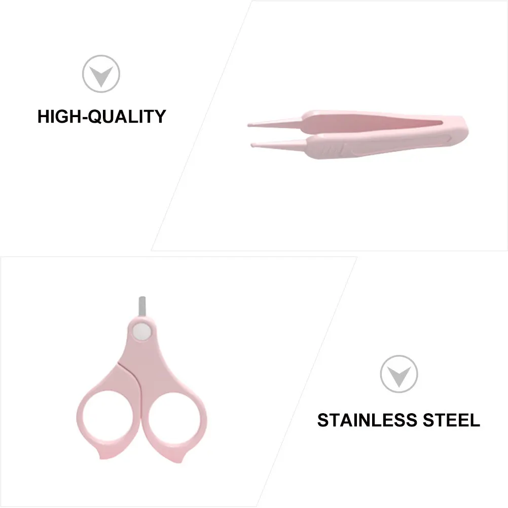 

Набор для ухода за младенцами: детские ножницы для ногтей с мягкой ручкой, маникюрный и педикюрный набор, портативный, высокого качества