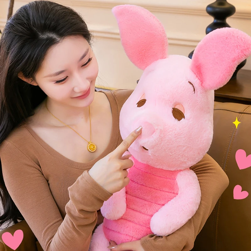 

Плюшевая игрушка Дисней Пиглет 22/50 см, милая аниме-кукла, мультяшный поросенок, мягкая игрушка-подушка, подарок на день рождения для детей