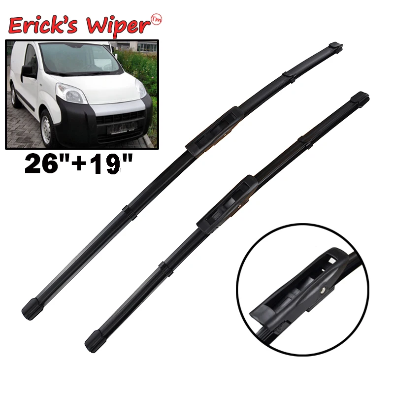 Erick's Wiper Front Wiper Blades For Fiat Fiorino MK3 2008 - 2013 Europe Model Windshield Windscreen Window Rain Brushes 26