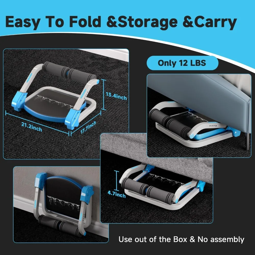 آلة تدريب Ab الاحترافية، 4 مستويات مقاومة قابلة للتعديل، سعة 350 رطل، معدات اللياقة البدنية المنزلية للتمرين الأساسي #5