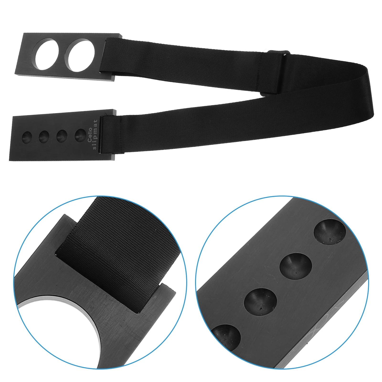 

1pcs Cello Endpin Anchor Stopper Non Slip Rest Holder Stand Thick Cushion Antiskid Pad Adjustable Strap Durable Full Size Cello