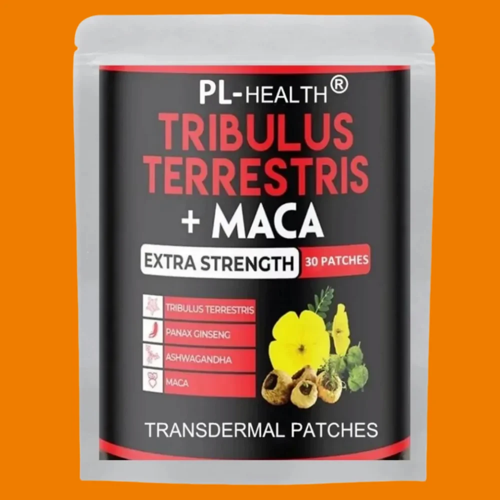 Tribulus Terrestris Transdermal Patches Combined With Ashwagandha, Panax Ginseng Energy, Mood, Stamina 30 Patches