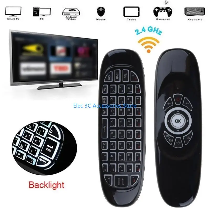 Y51A para Backlight Remote Control 2.4G MOUNTO AIR INREABLE para caja Android