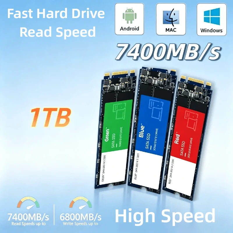 

2026 New Internal M.2 NVMe SSD 1TB High Speed Solid State Drive Hard Disk for Desktop Laptop PC Computer Upgrade Pro