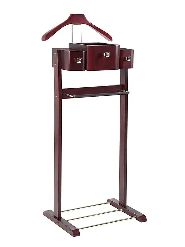 

Adult office hanger American solid wood coat rack Floor to ceiling suit rack Shelf All solid wood