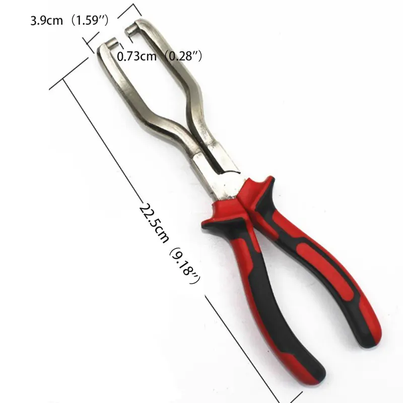 

1PC Car Fuel Line Clip Pipe Plier - Hose Clamp Removal Tool Angled Tube Bundle Disconnect Repair Tool for Automotive Maintenance