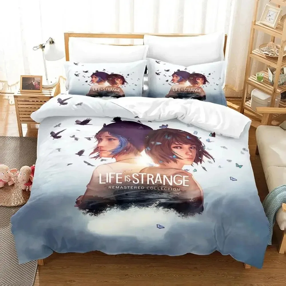 3D Game Life is Strange Before the Storm Bedding Set Double Twin King Duvet Cover Comforter Pillowcase Boys Girls Adults Bedroom