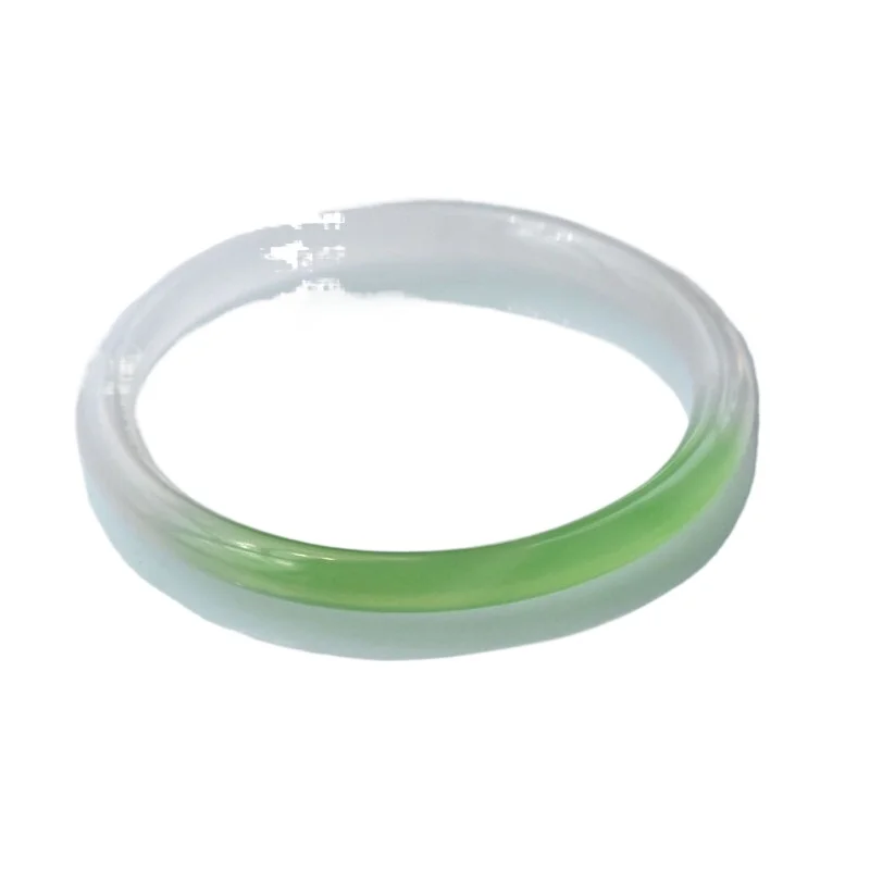 Half Mountain Half Water Fruit Green Gradual Change Chalcedony Bracelet Women's