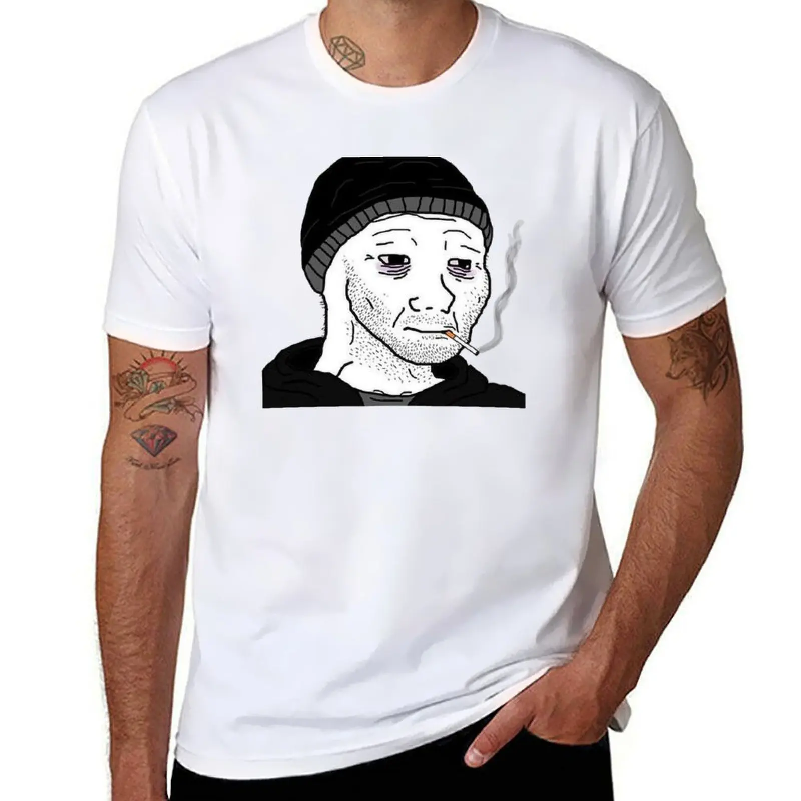 

Sad Doomer T-Shirt mens graphic t shirts t shirts for man pack white T-Shirt