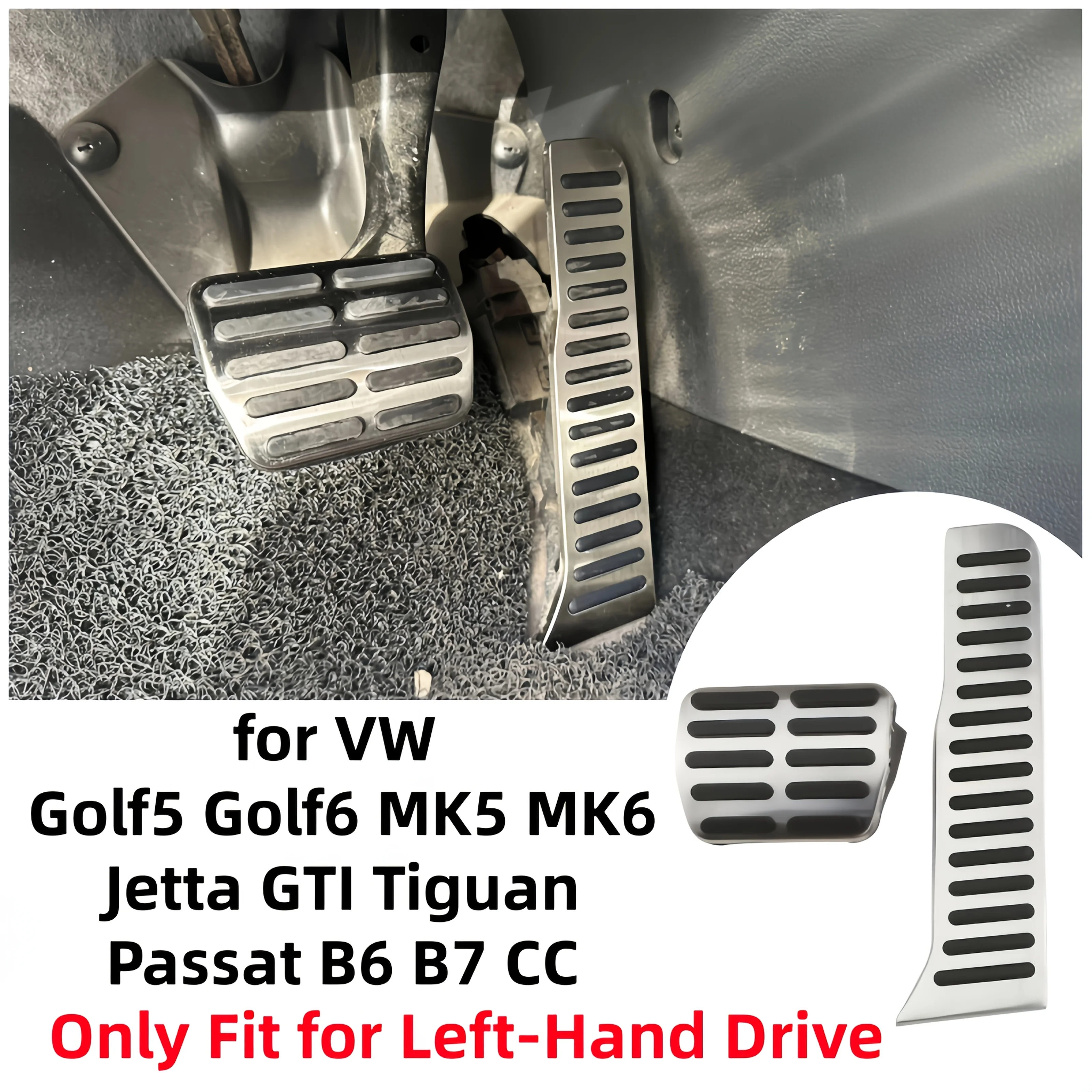 

Car Floor Mat For VW Golf 5 Golf 6 MK5/MK6 Jetta GTI Tiguan Passat B6/B7/CC R-Line Sport Version Models ONLY Fit Left-Hand Drive