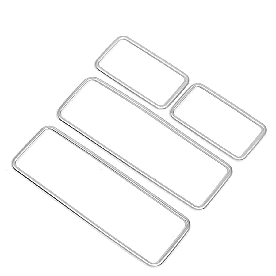4Pcs Window Lift Control Panel Cover Car Interior Frame Trim For Land Rover Discovery Sport 2015 2016 2017 2018 2019