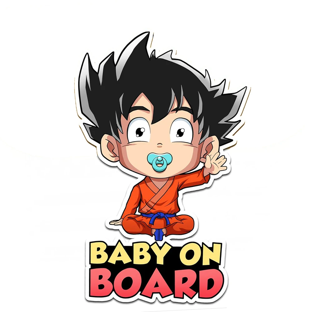 Dragon Ball Goku Baby in The Car Aufkleber für Autos – Baby-Schilder für Auto, SUV, LKW, Vans, Wohnmobile