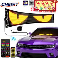 2025 New LED Matrix Pixel Panel Demon Eyes LED Display DIY Programmable Flexible for Car Accessories With Keychain Gift